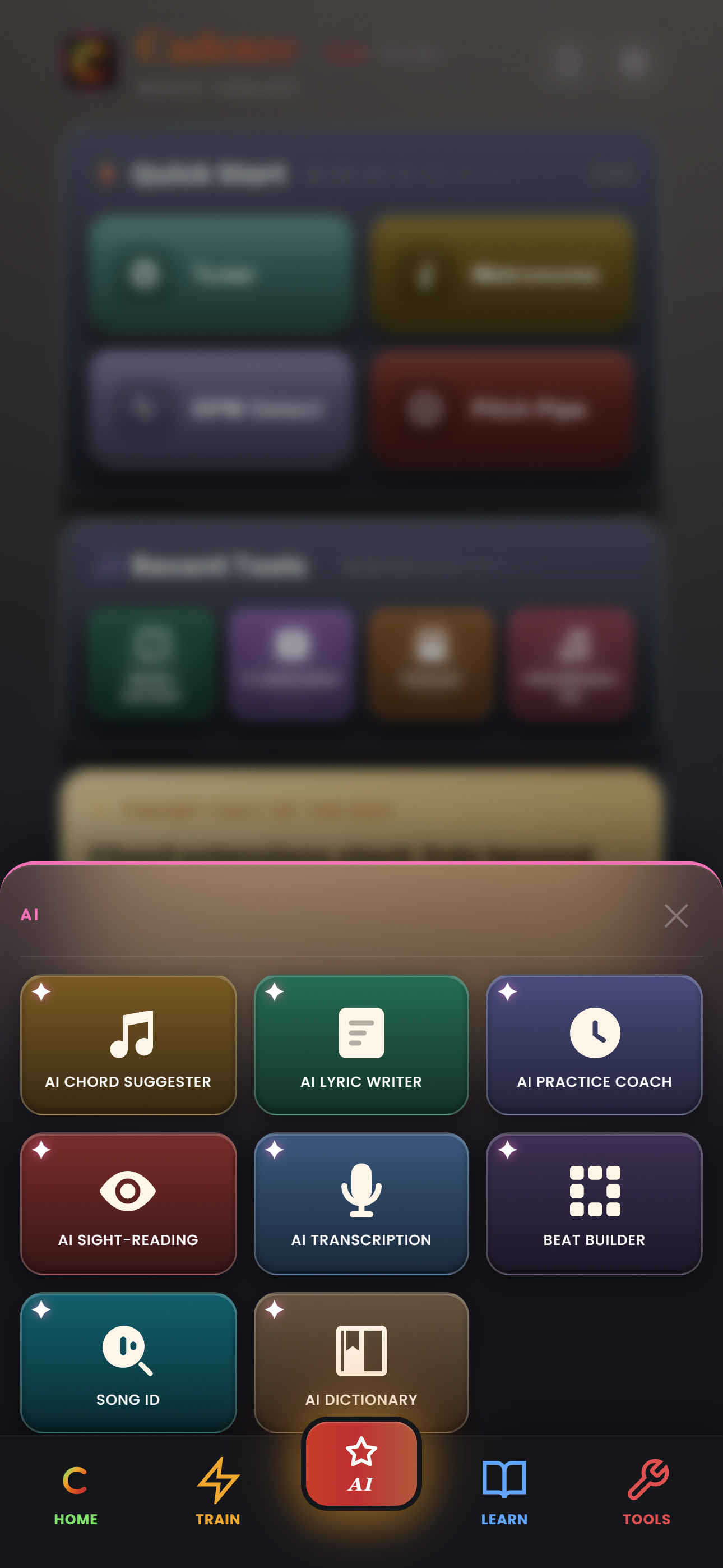 Cadenze app screenshot
